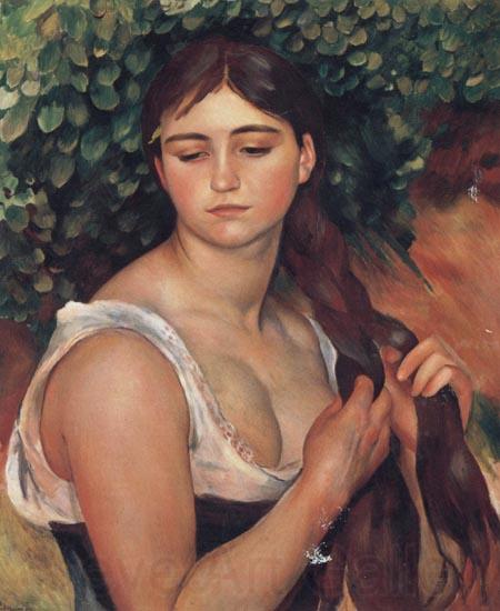 Pierre Renoir The Braid(suzanne Vdaladon) Germany oil painting art